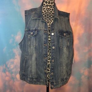 Denim jean vest
